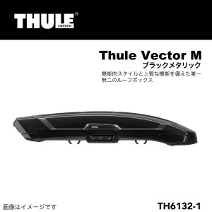 THULE ルーフボックス Vector ベクターM ブラック 310リットル TH6132-1