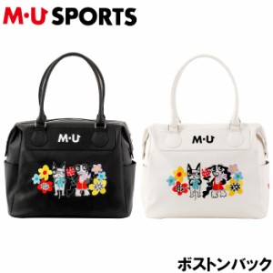 M・U SPORTS　MUスポーツ　703Q1212　MUエレガントアップリケ刺繍 ボストンバッグ