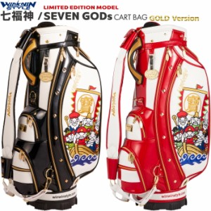 WINWIN STYLE ウィンウィンスタイル　七福神/SEVEN GODs　キャディバッグ/カートバッグ　9型  CART BAG GOLD Version LEM