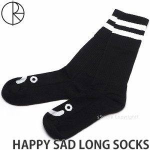 ポーラー スケート カンパニー HAPPY SAD LONG SOCKS カラー:BLACK