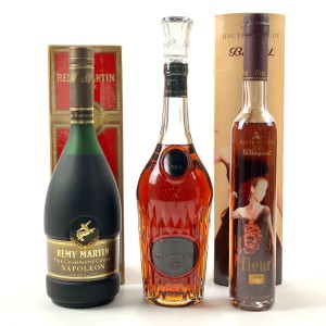 3本 REMY MARTIN CAMUS Bisquit コニャック ブランデー セット 古酒