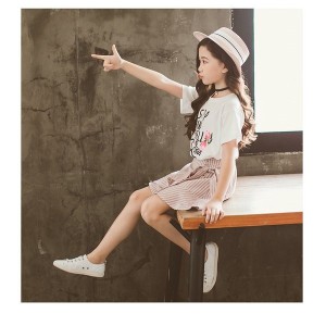 韓国こども服 セットアップ 子供服 上下 2点セット半袖Tシャツ トップス パンツ カジュアルパンツ サルエル 女の子 可愛いスタイル シン