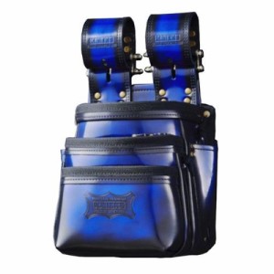 KNICKS（ニックス） アドバンガラス革腰袋 ADV-301DDX-BL ブルー [腰袋 作業袋 作業用品 大工道具](916298)