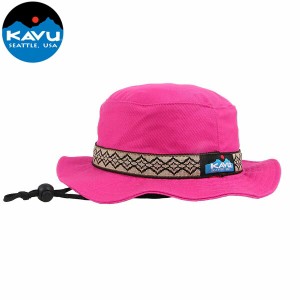 カブー KAVU キッズ ストラップバケットハット オペラレッド 帽子 綿100％ アウトドア 国内正規品 KAV11864401404