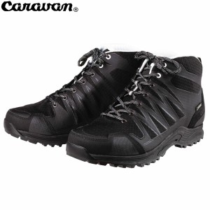 CARAVAN キャラバン トレッキングシューズ 登山靴 C1_LIGHT MID 190ブラック ユニセックス メンズ レディース ミッドカット 防水 透湿 ゴ