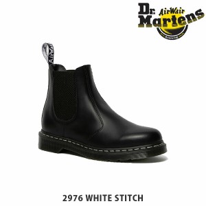 国内正規品 ドクターマーチン Dr.Martins 2976 WHITE STITCH チェルシーブーツ サイドゴアブーツ シューズ 革 レザー おしゃれ レディー