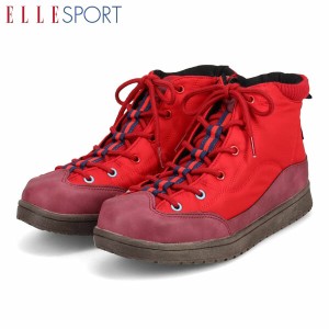 エル スポーツ ELLESPORT レディース 靴 レースアップブーツ ESP12561 RED 撥水 マドラス madras ELLESP12561RED