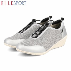 エル スポーツ ELLESPORT レディース 靴 ヒールスニーカー ESP14702 GRAY ウェッジヒール レースアップ マドラス madras ELLESP14702GRY