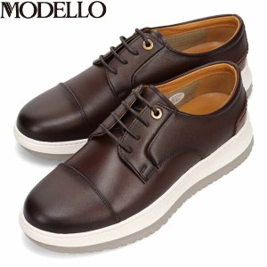 モデロ MODELLO メンズ 紳士靴 カジュアルシューズ スニーカー レースアップ DM3310 D-BROWN 消臭 抗菌 マドラス madras MODDM3310DBR