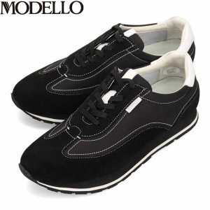 モデロ MODELLO メンズ 紳士靴 スニーカー DM3341 BLACK/C カバロス加工 マドラス madras MODDM3341BLAC