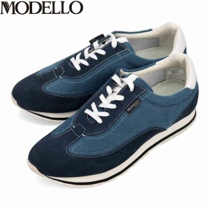 モデロ MODELLO メンズ 紳士靴 スニーカー DM3341 NAVY-TX カバロス加工 マドラス madras MODDM3341NAVTX