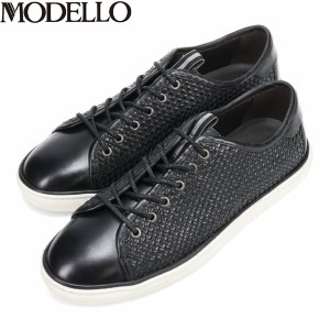 モデロ MODELLO メンズ 紳士靴 レザースニーカー DM5551 BLACK/C 抗ウイルス 抗菌加工 メッシュ マドラス madras MODDM5551BLAC