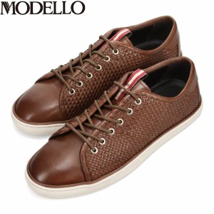 モデロ MODELLO メンズ 紳士靴 レザースニーカー DM5551 BROWN/C 抗ウイルス 抗菌加工 メッシュ マドラス madras MODDM5551BRNC