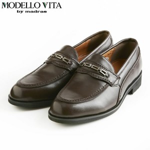 モデロヴィータ MODELLO VITA メンズ 紳士靴 ビットローファー スリッポン ビジネスシューズ VT5583 BROWN マドラス madras MOVVT5583BRN