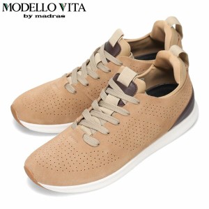 モデロヴィータ MODELLO VITA メンズ 紳士靴 スニーカー VT6516 BEIGE-SILKY 抗ウイルス 抗菌加工 マドラス madras MOVVT6516BEGS