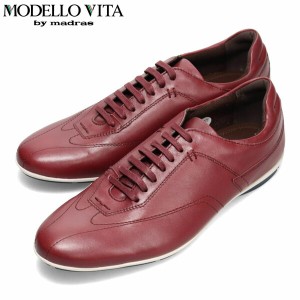 モデロヴィータ MODELLO VITA メンズ 紳士靴 ビジネスシューズ レザースニーカー VT6922 BURGUNDY 抗菌 防臭 マドラス madras MOVVT6922B