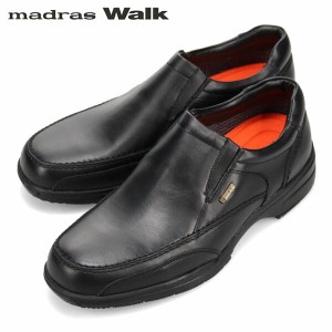 マドラスウォーク madras Walk メンズ ゴアテックス スリッポン カジュアルシューズ SPMW5482 ブラック 防水透湿 MADSPMW5482BLA