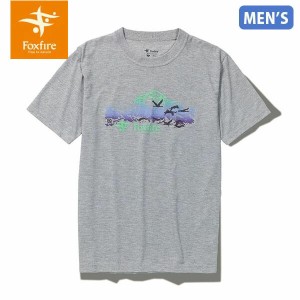 セール フォックスファイヤー Foxfire メンズ Ｔシャツ CシールドアネハヅルティーS/S C-SHIELD Demoiselle Crane Tee S/S 半袖 UVカット