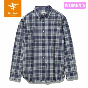 セール フォックスファイヤー Foxfire ＳＣミドルチェックシャツ SC Middle Check Shirt レディース 長袖シャツ スコーロン 防虫 UVカッ