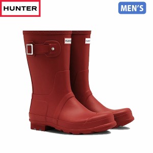 国内正規品 ハンター HUNTER レインブーツ 長靴 メンズ ミリタリー レッド 防水 雨 梅雨 通勤 MFS9000RMA MLR メンズ オリジナル ショー