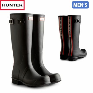 国内正規品 ハンター HUNTER レインブーツ 長靴 メンズ 防水 雨 梅雨 通勤 MFT9353RMA BLK ブラック 黒 メンズ オリジナル トール ハンタ