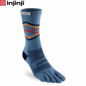 インジンジ injinji トレイル ミッドウェイト クルー レイク 5本指ソックス 靴下 アウトドア トレイルランニング 213170 INJ213170LAK