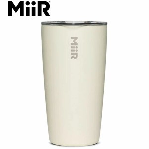 ミアー MiiR タンブラー 蓋 マグカップ コップ 保温 保冷 ダブルウォール Tumbler Sandstone White 16oz/473ml TUSL1SV16214 MII08401508