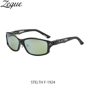 ゼクー Zeque ZEAL OPTICS 偏光サングラス F-1924 STELTH CLEAR BLACK EASE GREEN／BLUE MIRROR ステルス GLE4580274168782