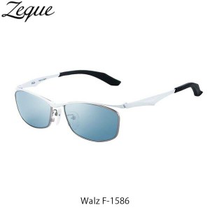 ゼクー Zeque ZEAL OPTICS 偏光サングラス F-1586 Walz WHITE MASTER BLUE／SILVER MIRROR ワルツ GLE4580274169154