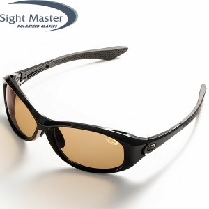 サイトマスター Sight Master 偏光サングラス 釣り メガネ ロトンドブラック スーパーライトブラウン(SWRレンズ) 8カーブ アウトドア SIG