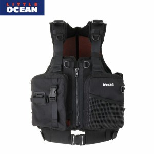 リトルオーシャン LITTLE OCEAN PF-06 カヤックフィッシング PFD III ブラック KAYAK FISHING PFD III LTPPF06BK