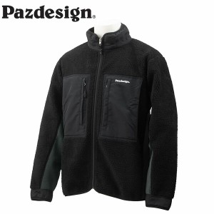 パズデザイン Pazdesign SJK-020 ボアフリースジャケット ブラック/チャコール BOA FLEECE JACKET PAZSJK020BCH