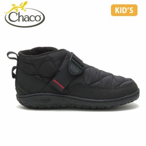 Chaco チャコ キッズ ブーツ ランブル パフウィンターシューズ BLACK（JCH180346） 防寒ブーツ 保温 軽量 撥水 RAMBLE PUFF KIDS   CHA12