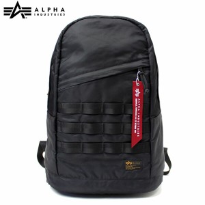 アルファインダストリーズ ALPHA INDUSTRIES TZ1080 MOLLE DAYPACK 17L ブラック リュックサック デイパック レディース メンズ 通学 旅