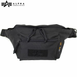 アルファインダストリーズ ALPHA INDUSTRIES TZ1060 WAIST POUCH ブラック ウエストポーチ ウエストバッグ レディース メンズ 旅行 ALP66