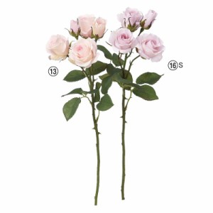 asca ローズスプレー（3輪 つぼみ2個） バラ 薔薇 花材 造花