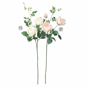 asca キャベッジローズ（2輪 つぼみ1個） バラ 薔薇 花材 造花