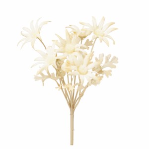 asca フランネルフラワーブッシュ（6輪 つぼみ4個） 花材 造花 フラワー 資材 ディスプレイ アレンジメント 装飾
