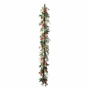 クリスマス Xmas asca ミックスガーランド 自然素材使用 造花