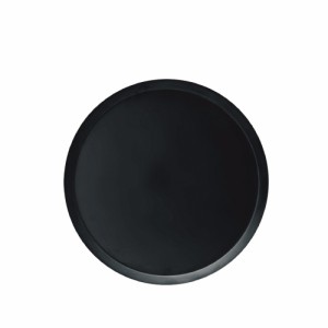 PVトレー BK(ブラック) φ23×H1.5cm メラミン製 トレイ お盆