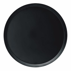 PVトレー BK(ブラック) φ34×H2cm メラミン製 トレイ お盆