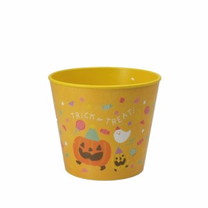 ハロウィン HWデザインプラポット ラウンドM かぼちゃ ギフト 資材 入れ物