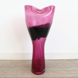 花瓶 おしゃれ ガラス 高級 アンティーク風 ピンク