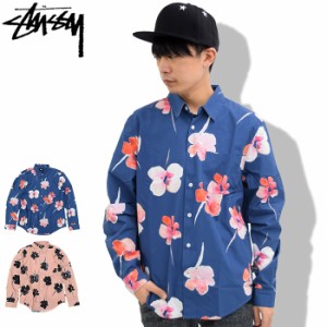 ステューシー STUSSY シャツ 長袖 メンズ Water Color Poppy ( stussy shirt カジュアルシャツ トップス メンズ・男性用 111949 USAモデ