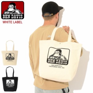 ベンデイビス BEN DAVIS トートバッグ ゴリラ ロゴ トート バッグ ホワイトレーベル ( BENDAVIS BDW-9375 Gorilla Logo Tote Bag WHITE L