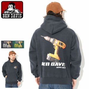 ベンデイビス BEN DAVIS パーカー プルオーバー メンズ ドリル ブラッシュド ( BENDAVIS C-23380021 Drill Brushed Pullover Hoodie フー