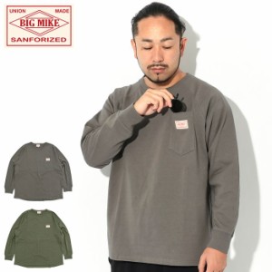 ビッグマイク BIG MIKE ロンT Tシャツ 長袖 メンズ 10オンス サングラス ポケット ( BIG MIKE 10OZ Sunglasses Pocket L/S Tee ポケT テ