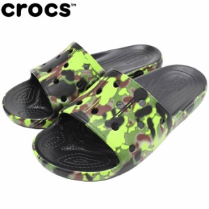 クロックス crocs サンダル メンズ 男性用 クラシック クロックス スプレー カモ スライド ( crocs CLASSIC CROCS SPRAY CAMO SLIDE シャ