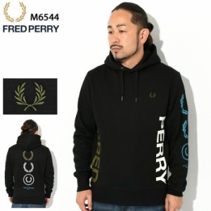 フレッドペリー FRED PERRY パーカー プルオーバー メンズ グラフィック ブランディング フーデッド スウェット ( M6544 Graphic Brandin