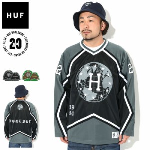 ハフ HUF カットソー 長袖 メンズ センター アイス ホッケー ジャージ Vネック ( HUF Center Ice Hockey Jersey L/S V-Neck ホッケーシャ